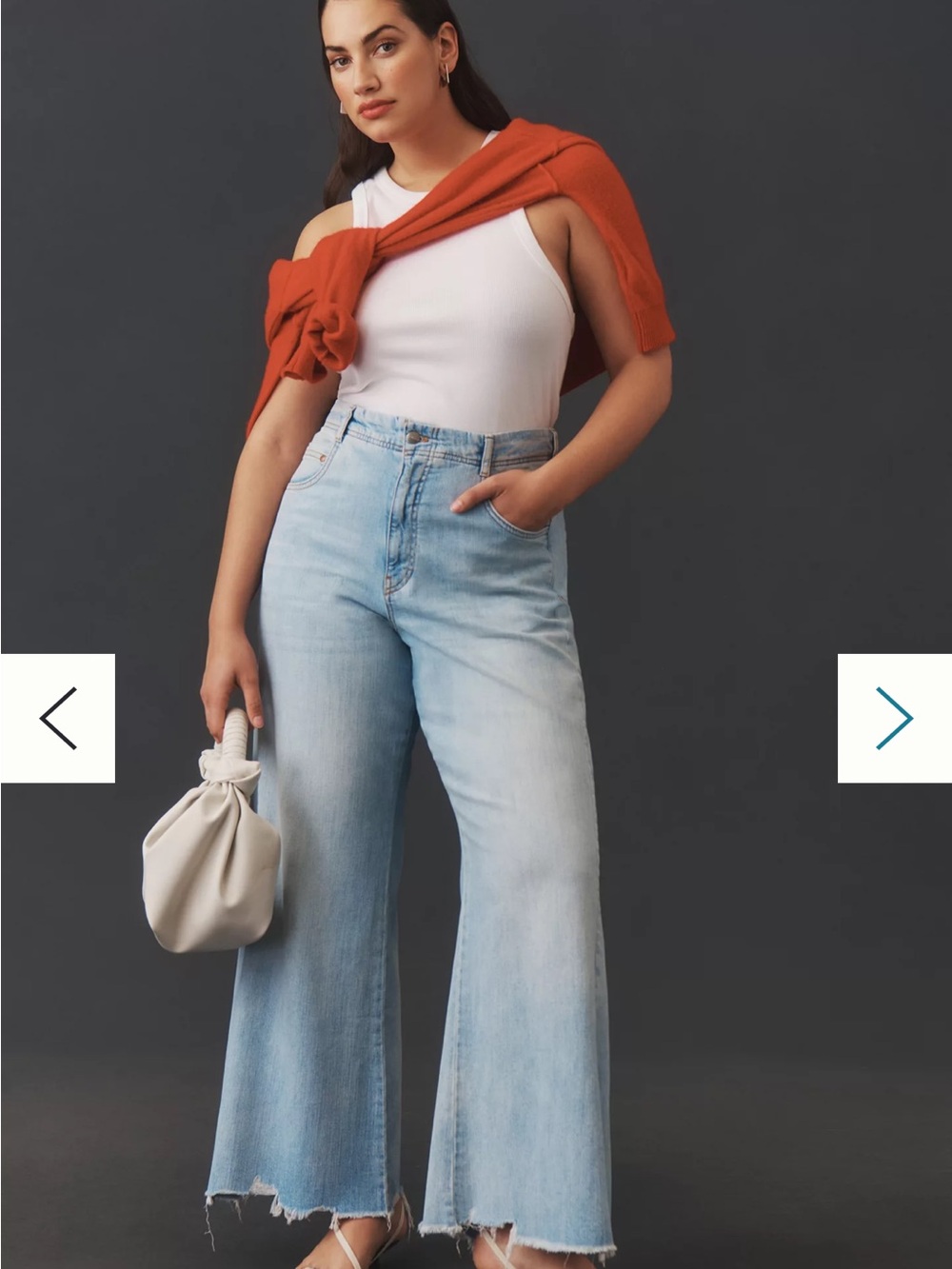 Anthropologie Pilcro Adi Regenerative Cotton Mid-Rise Wide Flare Jeans